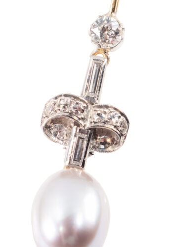 Um 1960 – Vintage Perlenohrringe – Bild 3