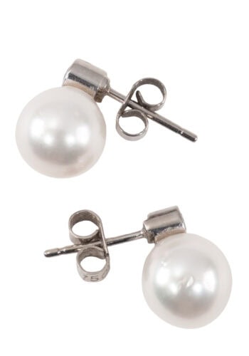 Datiert 1974 – Vintage Perlenohrringe – Bild 3