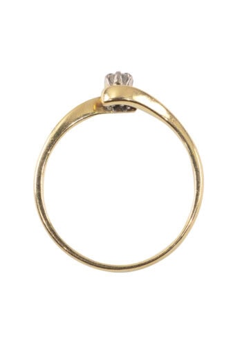 Datiert 1984 – Vintage Verlobungsring mit Diamantsolitaire – Bild 4