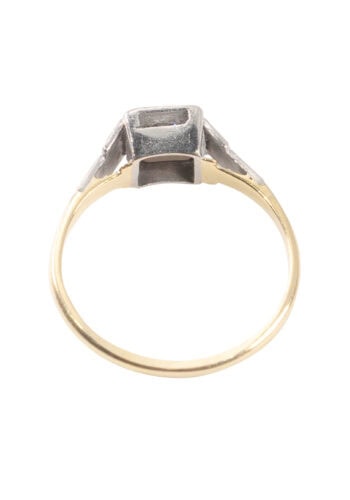 Um 1930 – Art Déco Diamantring – Bild 4