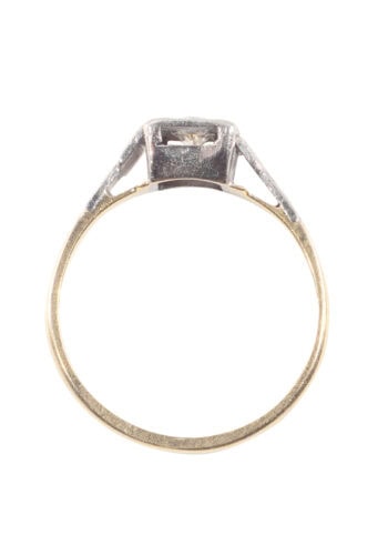 Um 1930 – Art Déco Diamantring – Bild 5