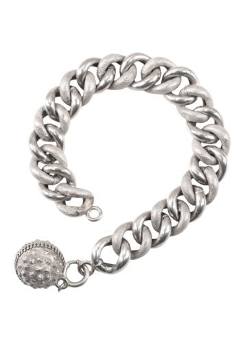 Um 1890 – Französisches Armband in Silber – Bild 3