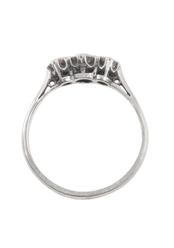 Um 1950 – Trilogy - Verlobungsring mit Diamanten – Bild 5