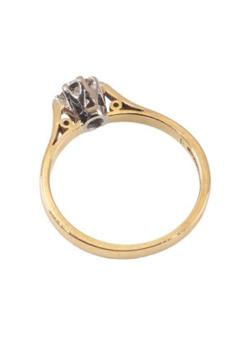 Um 1970 – Verlobungsring mit Diamantsolitaire – Bild 4