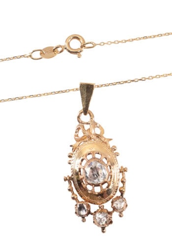 Um 1880 – Anhänger mit Diamanten – Bild 3