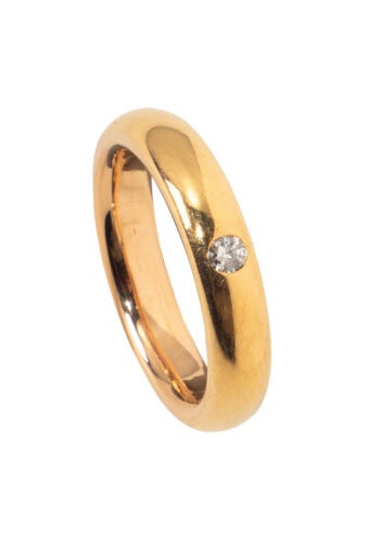 Datiert 1926 – Ehering mit Diamant