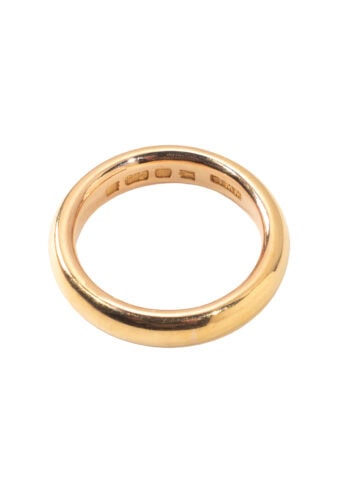 Datiert 1926 – Ehering mit Diamant – Bild 3