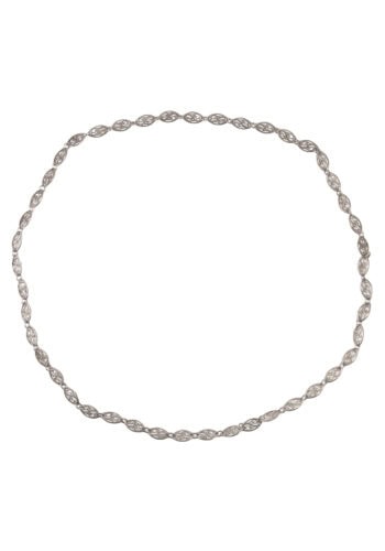 Um 1890 – Jugendstil Longguard Silberkette