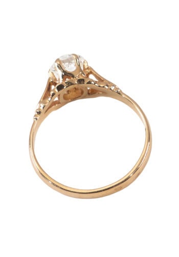 Um 1980 – Verlobungsring mit Diamantsolitaire – Bild 4