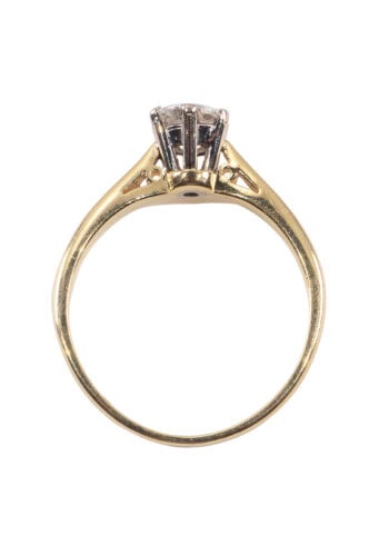 Datiert 1994 – Vintage Verlobungsring mit Diamantsolitaire – Bild 5