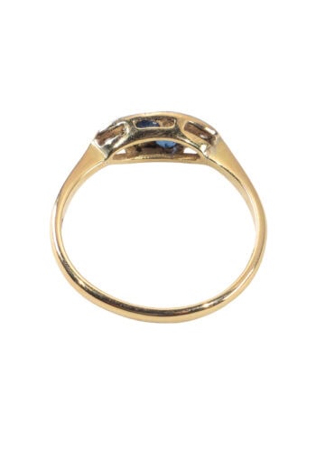 Um 1920 – Art Déco Diamantring – Bild 3