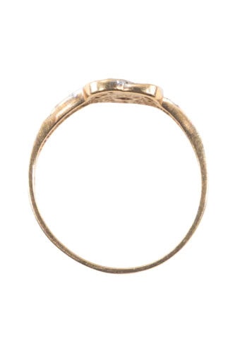 Datiert 1967 – Vintage Diamantring in Herzform – Bild 4