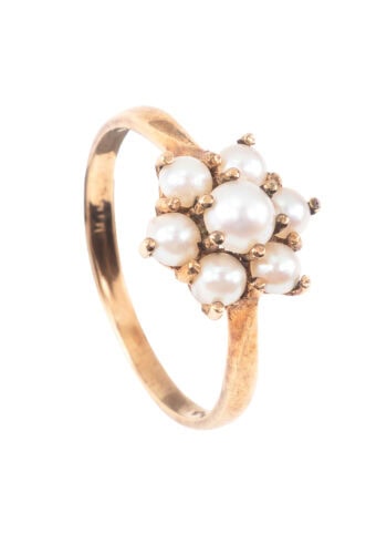 Um 1930 – Ring mit Perlen