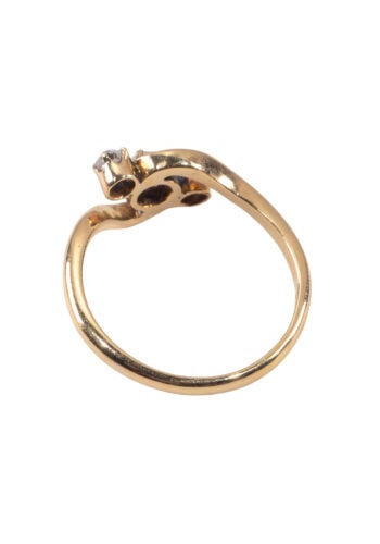 Datiert 1909 – Art Nouveau Ring mit Diamanten – Bild 4