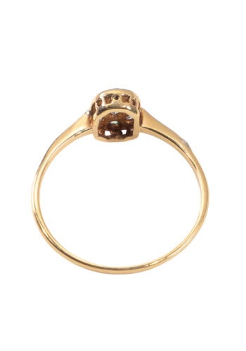 Um 1920 – Art Déco Ring mit Diamanten – Bild 3