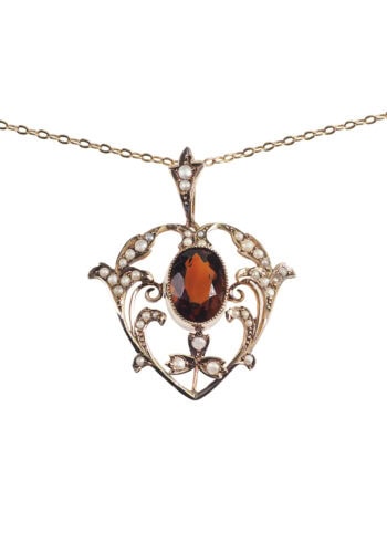 Um 1910 – Edwardianischer Goldanhänger