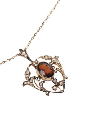 Um 1910 – Edwardianischer Goldanhänger – Bild 3