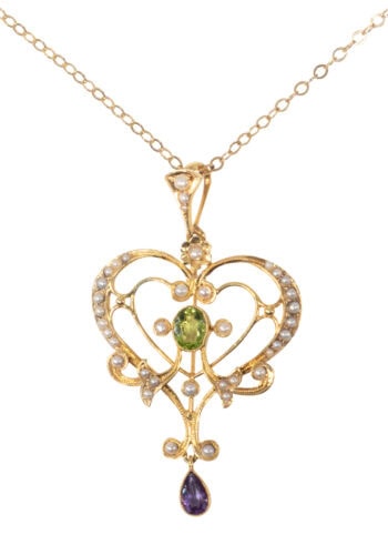 Um 1910 – Edwardianischer Suffragettenanhänger