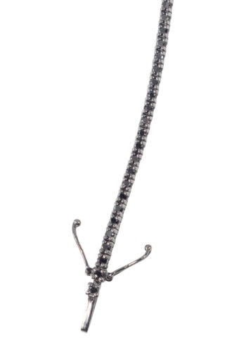 Tennisarmband mit schwarzen Diamanten