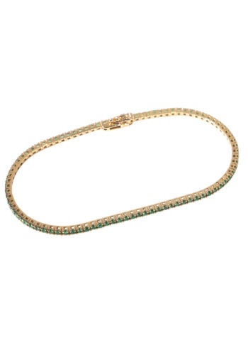Tennisarmband mit Smaragden