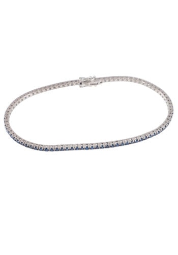 Tennisarmband mit Saphiren – Bild 3