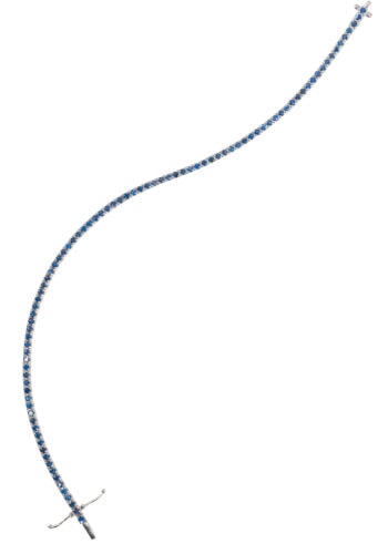 Tennisarmband mit Saphiren – Bild 4