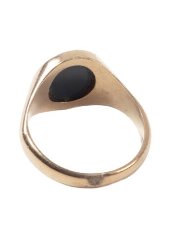 Datiert 1961 – Herrenring/Siegelring mit Blutjaspis – Bild 3