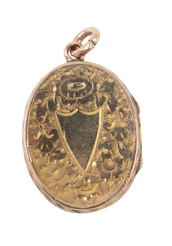 Um 1910 – Medaillon mit Handgravur