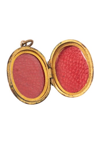 Um 1910 – Medaillon mit Handgravur – Bild 3