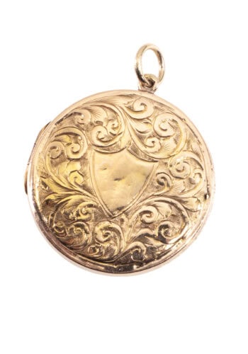 Um 1910 – Medaillon mit Handgravur