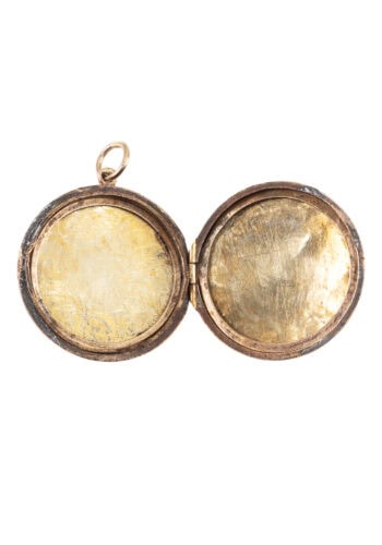 Um 1910 – Medaillon mit Handgravur – Bild 3