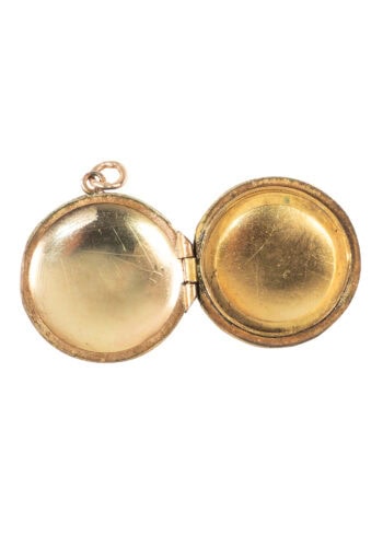 Um 1910 – Medaillon mit Handgravur – Bild 3