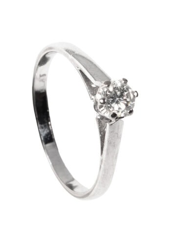 Um 1970 – Verlobungsring mit Diamantsolitaire