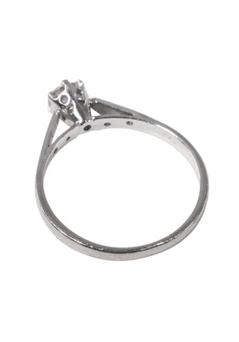 Um 1970 – Verlobungsring mit Diamantsolitaire – Bild 4