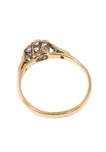 Um 1930 – Daisy Ring mit Diamanten – Bild 4