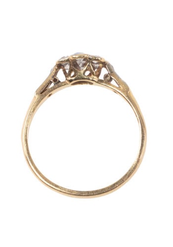 Um 1930 – Daisy Ring mit Diamanten – Bild 5