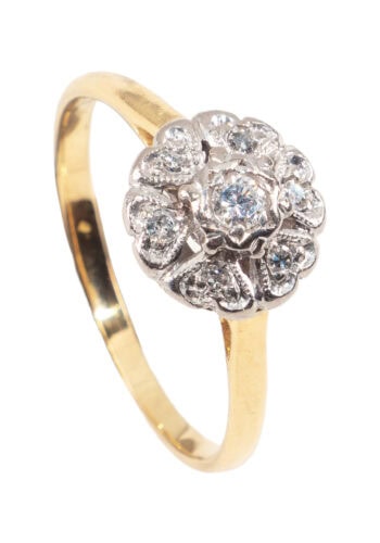 Um 1930 – Diamant Clusterring