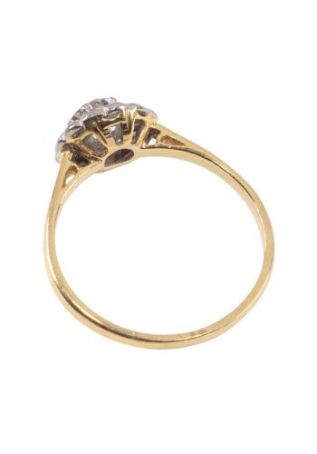 Um 1930 – Diamant Clusterring – Bild 4