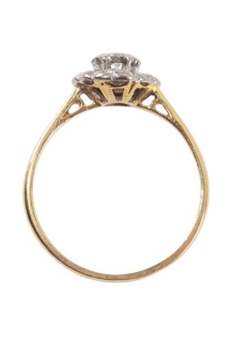 Um 1930 – Diamant Clusterring – Bild 5