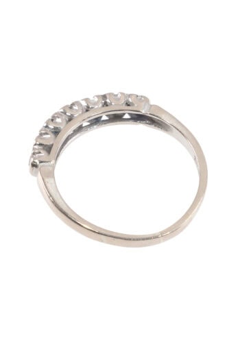 Um 1976 - Vintage Ring mit Saphiren und Diamanten – Bild 3