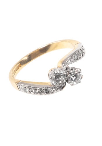 Datiert 1989 – Vintage You & me Ring – Bild 3