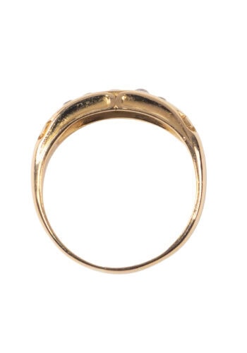 Datiert 1898 – Viktorianischer Ring mit Diamanten – Bild 5