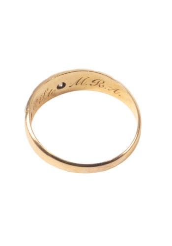 Datiert 1904 – Edwardianischer Ring mit Perlen und Diamant – Bild 4