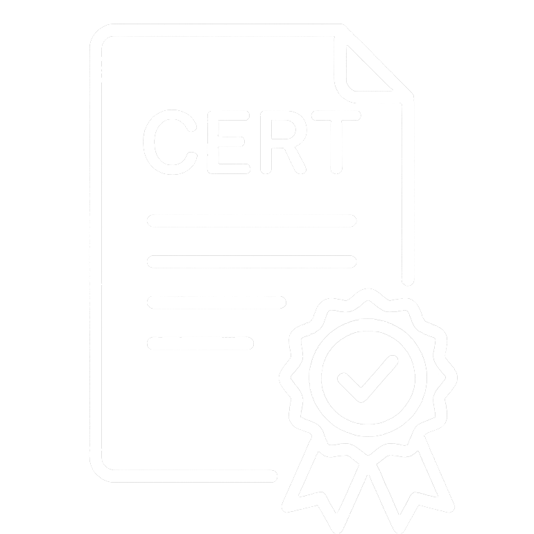 Echtheitszertifikat white