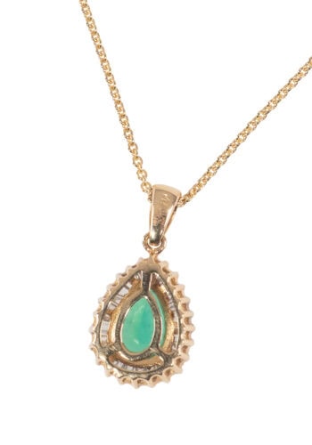 Um 1970 – Smaragdanhänger mit Diamanten – Bild 5