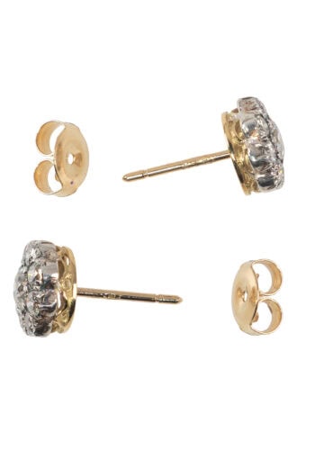 Um 1930 – Ohrringe Diamantcluster – Bild 4