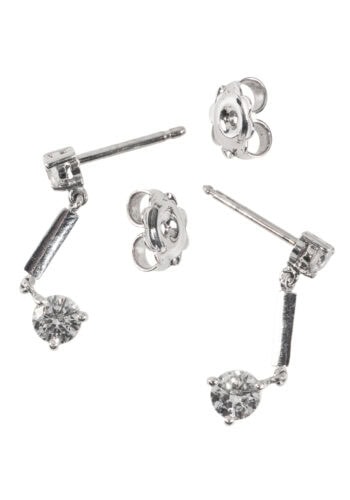 Um 1980 – Ohrringe mit Diamanten – Bild 3