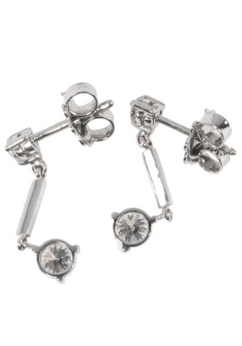 Um 1980 – Ohrringe mit Diamanten – Bild 4