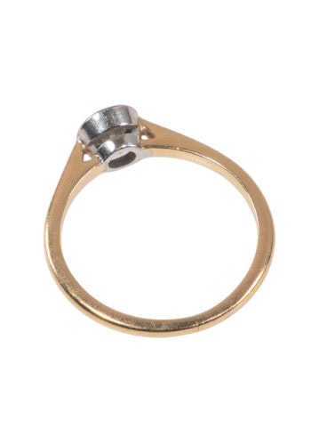 Um 1930 – Verlobungsring mit Diamantsolitär – Bild 4