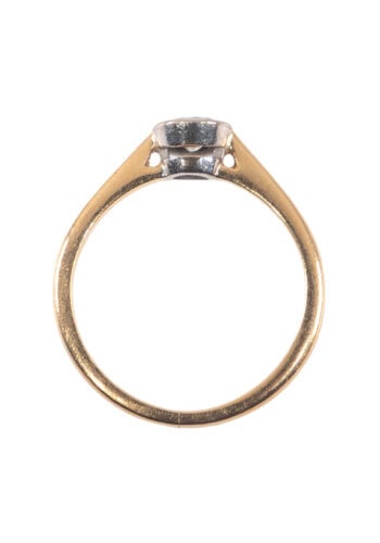 Um 1930 – Verlobungsring mit Diamantsolitär – Bild 5